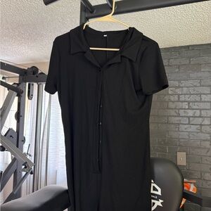 Classic Black shorts romper